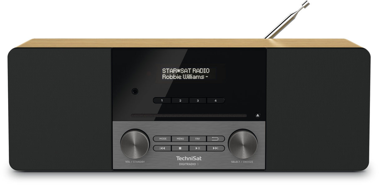 EAN 4019588339132 - TechniSat DIGITRADIO 3 Personal Analógico y digital Negro, Gris, Madera imagen 1