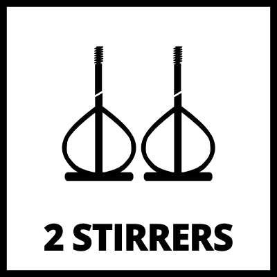 Einhell Agitador Para Argamasa Y Pintura Te-Mx 1600-2 Ce Twin (1600 W Incl. 2 Agitadores Para Argamasa De 120 Mm De Diámetro)