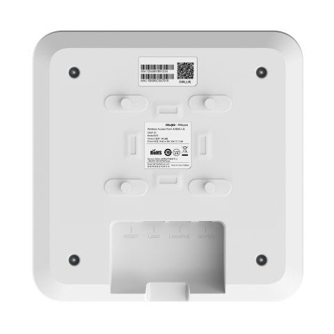 Reyee Ax3200 Wi-Fi 6 Multi-Gigabit Ceiling Mount Indoor Ap 1 2.5gbps Rj45 Port, 1 Gigabit Rj45 Port