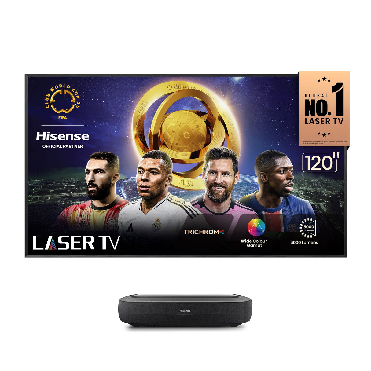 EAN 6942147487815 - Hisense 120L9HA proyector de TV Proyector de alcance ultracorto 3000 lúmenes ANSI DLP UHD 4K (3840x2160) imagen 1