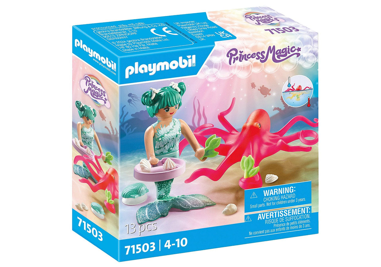 Playmobil 71503 Princesa Sirena Mágica Con Pulpo Que Cambia De Color