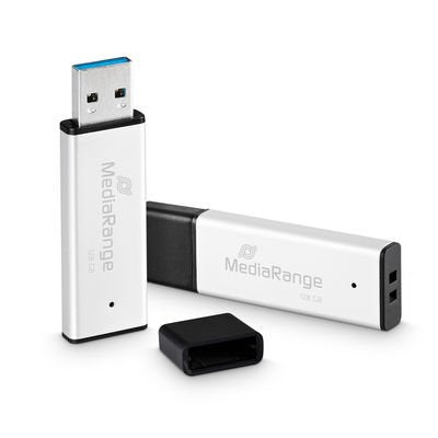 EAN 4260664872061 - MediaRange MR1902 unidad flash USB 128 GB USB tipo A 3.2 Gen 1 (3.1 Gen 1) Negro, Plata imagen 1