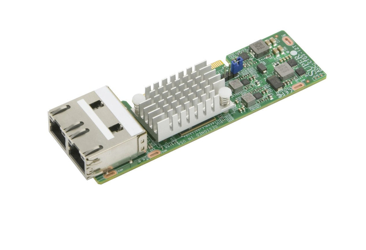 Supermicro Micro-Lp Nic Netzwerkkarte Dual-Port Rj-45 10 Gbit Lp Aoc-Ctgs-I2t-O