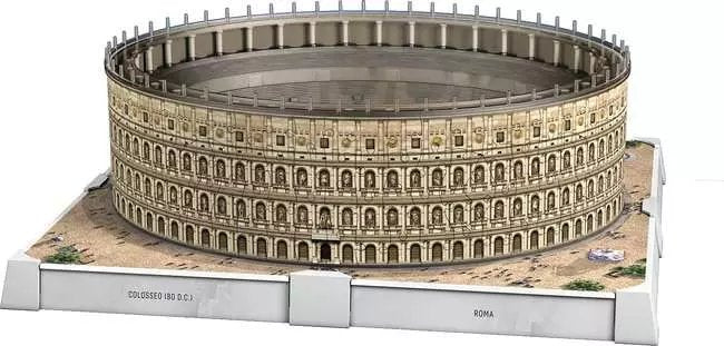 Ravensburger 3d Puzzle Iconics: Rome Colosseum - Con Luz 216 Partes 12008034