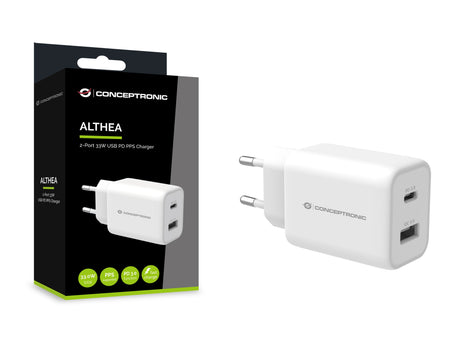 EAN 4015867227527 - Conceptronic ALTHEA11W cargador de dispositivo móvil Universal Blanco Corriente alterna Carga rápida Inte imagen 4