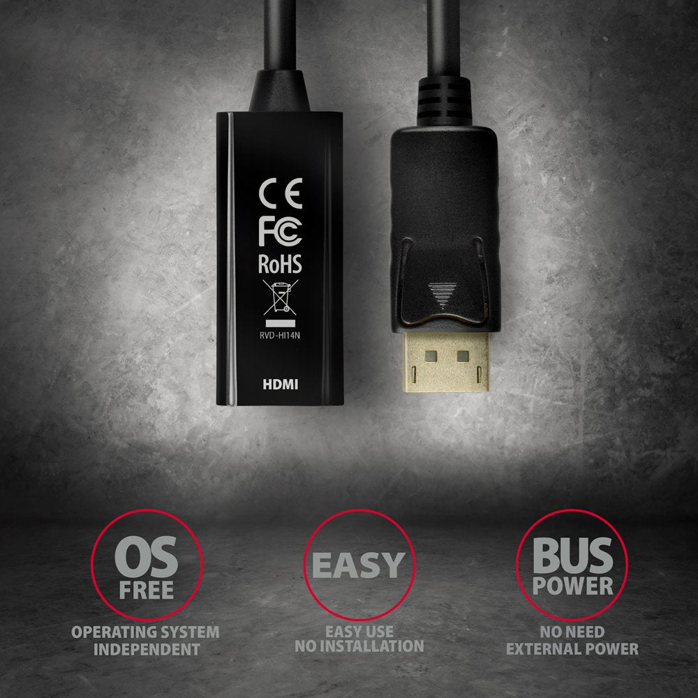 Axagon Rvd-Hi14n Displayport > Hdmi 1.4 Adaptador 4k/30hz