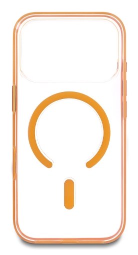 Delock Funda Protectora Para Iphone 17 Pro Compatible Con Magsafe Transparente-Naranja