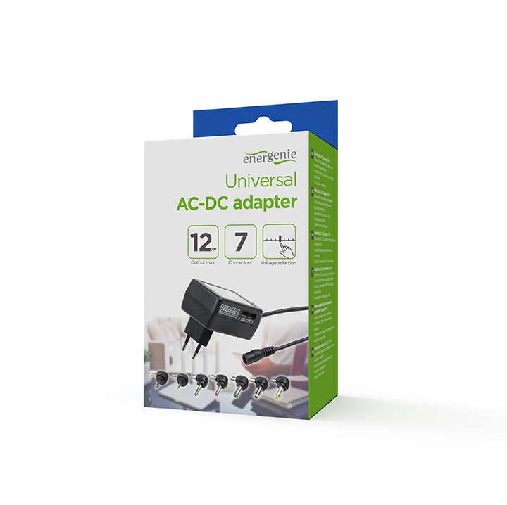 Energenie Eg-Mc-008 Universal Ac-Dc Adapter 12w