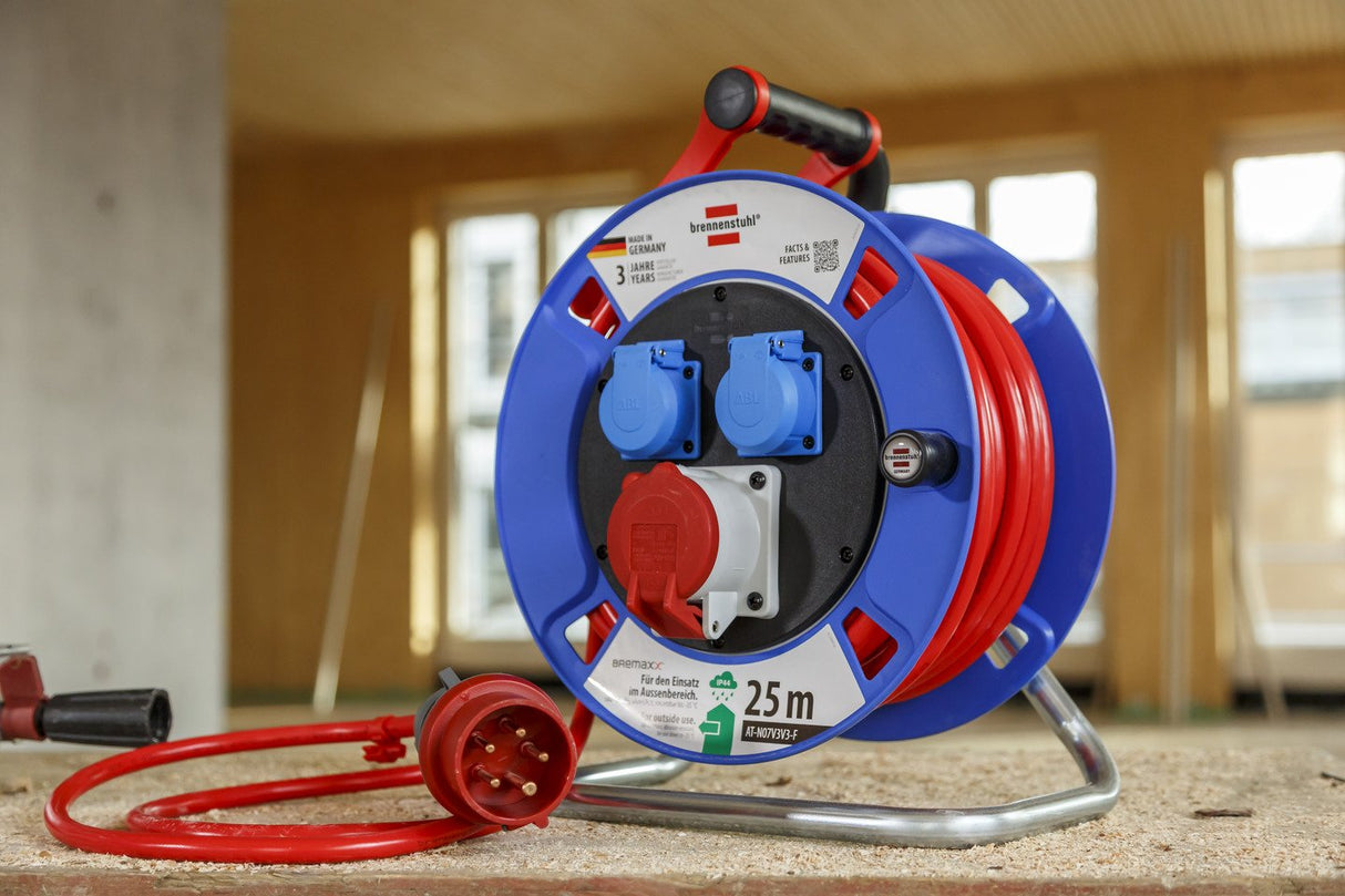 EAN 4007123687442 - Brennenstuhl 1182770010 base múltiple 25 m 3 salidas AC Exterior Negro, Azul, Gris, Rojo imagen 7