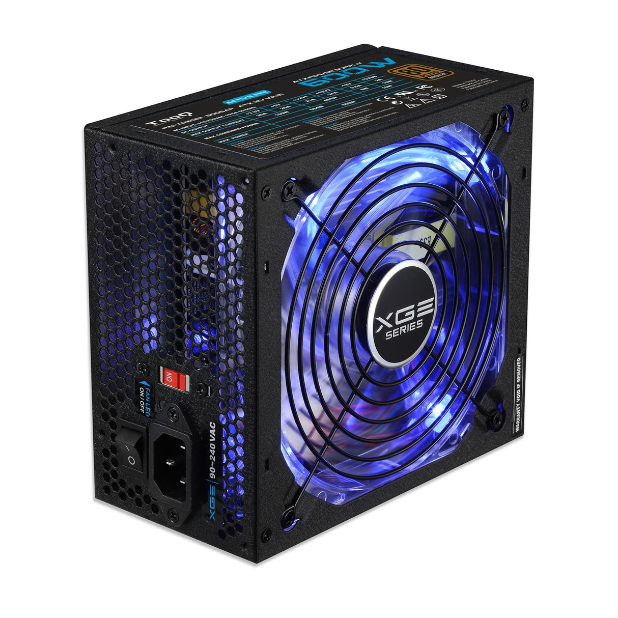EAN 8433281007581 - TooQ TQXGEII-600SAP unidad de fuente de alimentación 600 W 20+4 pin ATX ATX Negro imagen 2