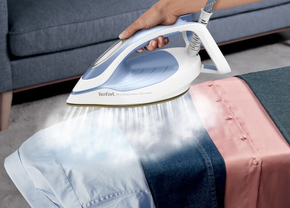 Tefal Gv9710e0, Estación De Planchado A Vapor Blanco/Azul