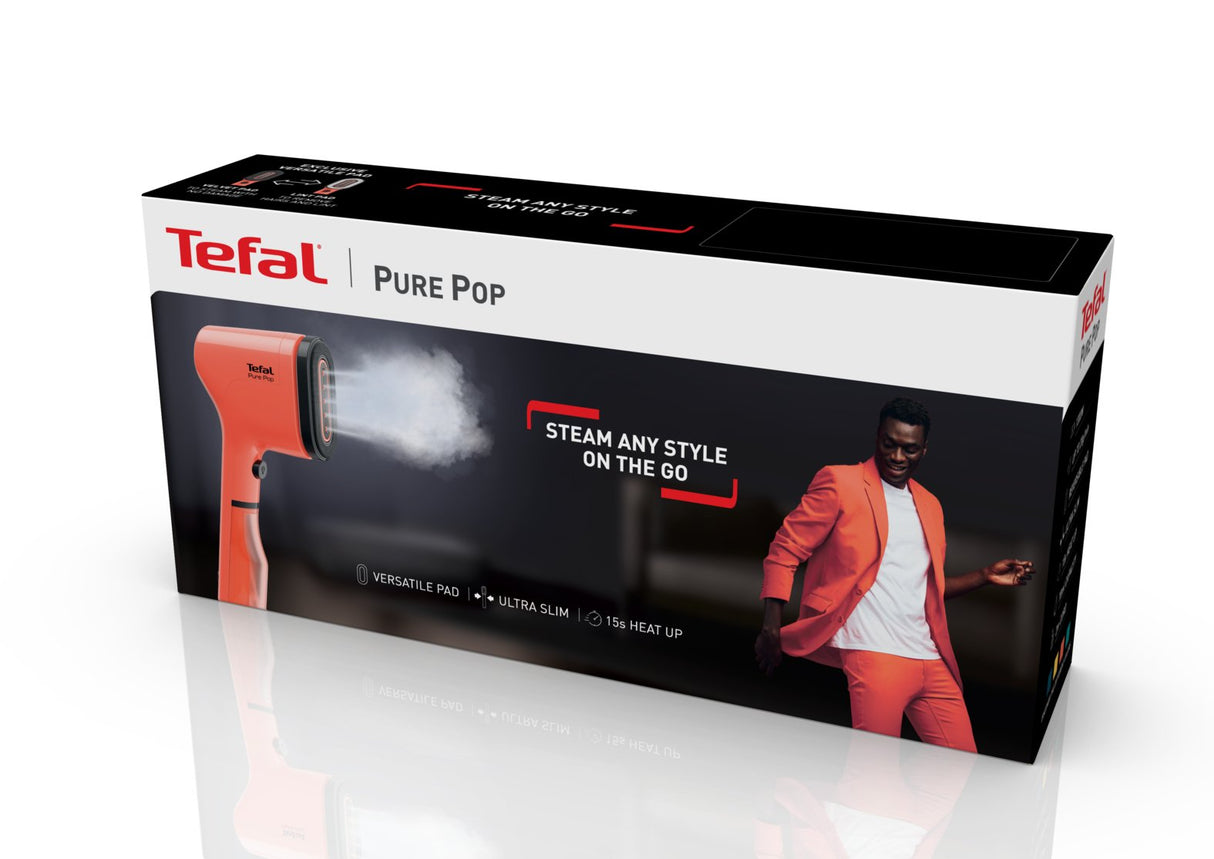 EAN 3121040088517 - Tefal Pure Pop DT2022 Vaporizador manual de prendas 0,07 L 1300 W Coral imagen 11