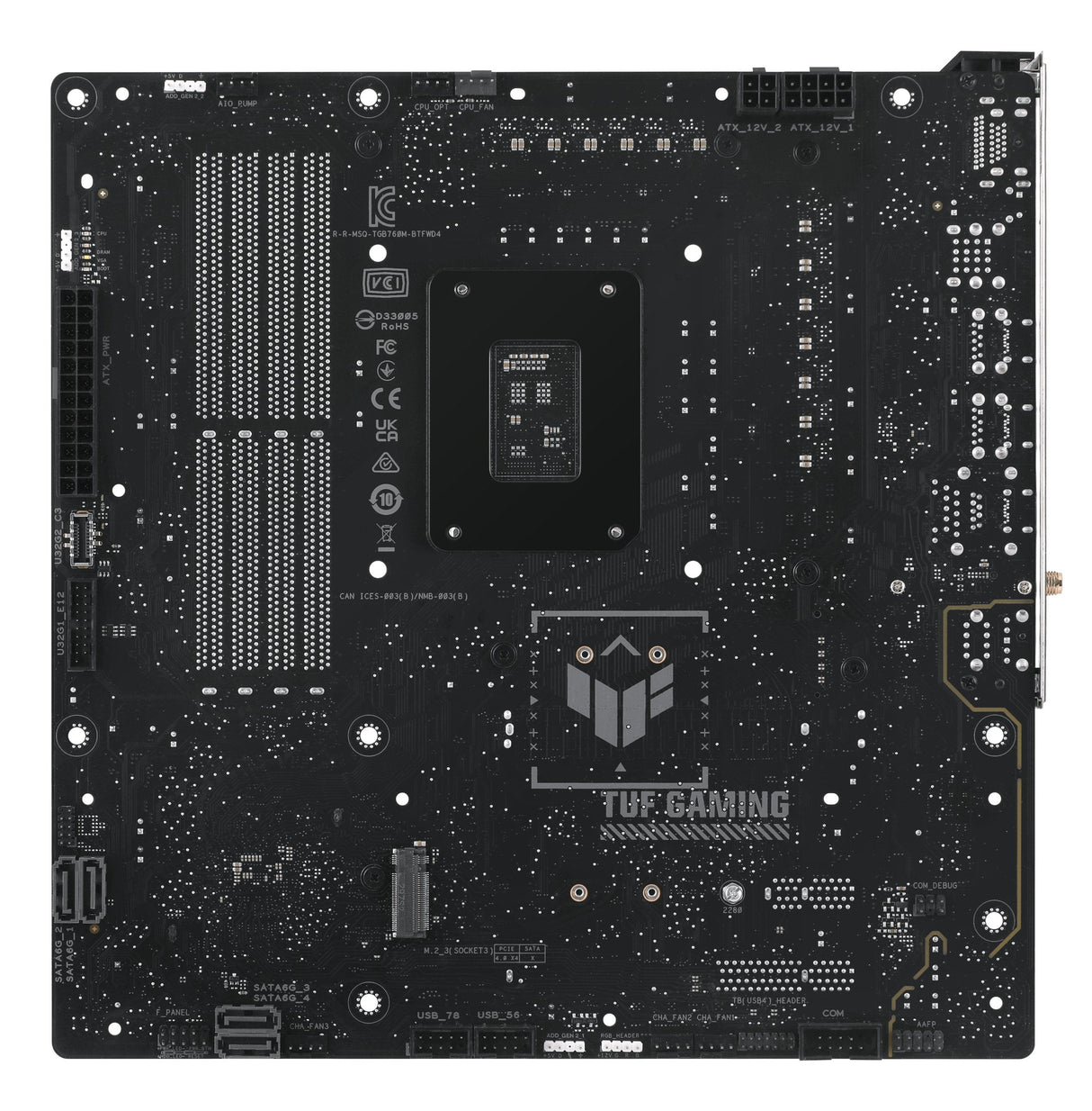 EAN 4711387132029 - ASUS TUF GAMING B760M-BTF WIFI D4 Intel B760 LGA 1700 micro ATX imagen 2