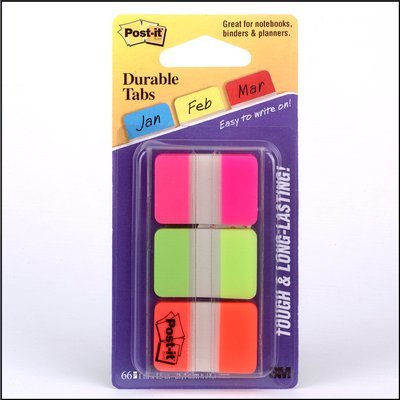 Post-It Index Rigido Rosa Verde Naranja - 3 Dispensadores Std 3x22