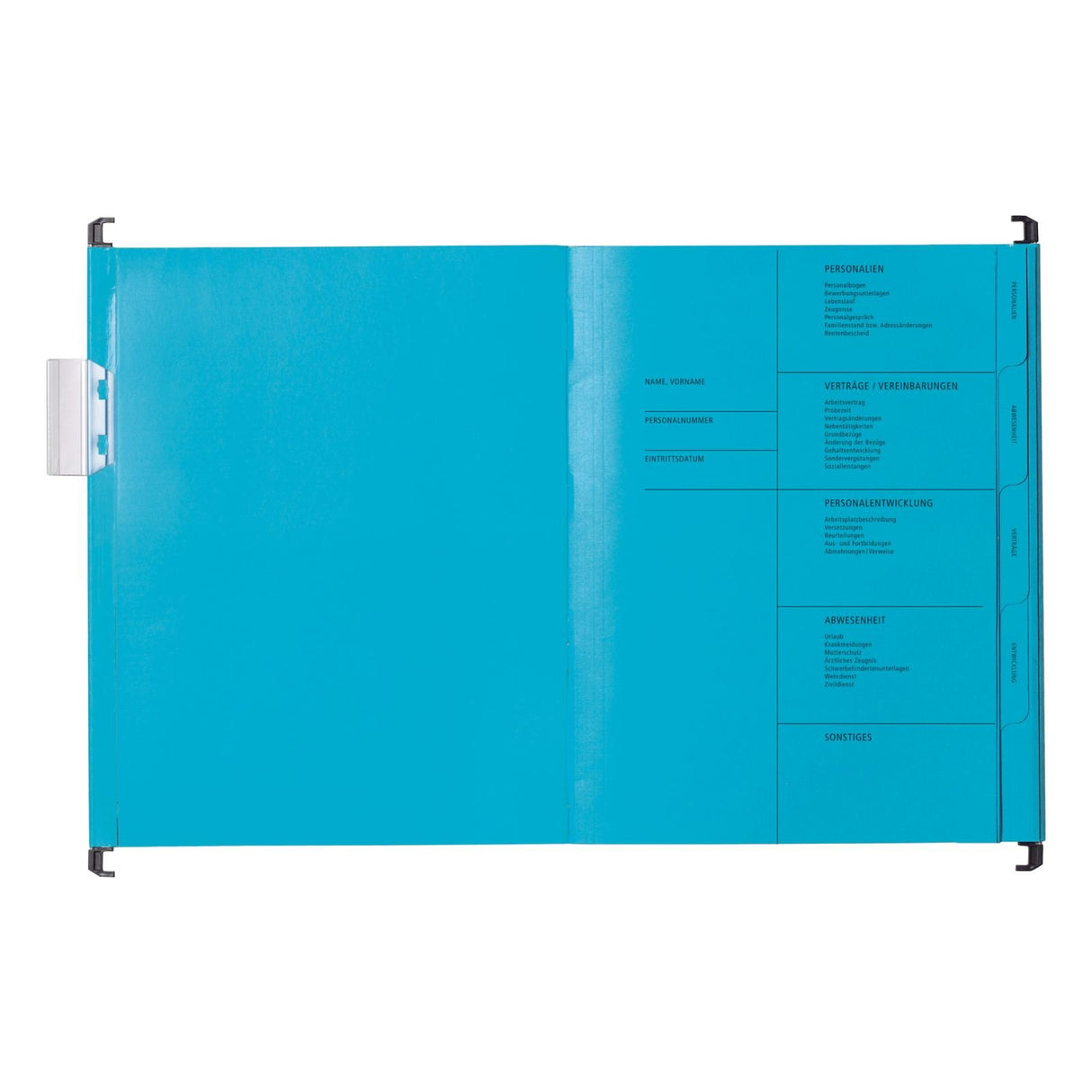 EAN 4013951012417 - Pagna 44105-02 archivador colgante Cartón A4 Azul 10 pieza(s) imagen 3