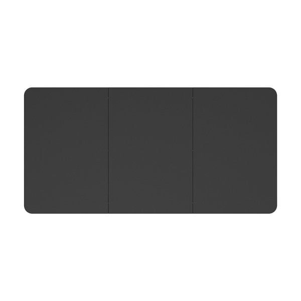 Table Top, 3-Piece Partioned, 1200x600mm, Negro