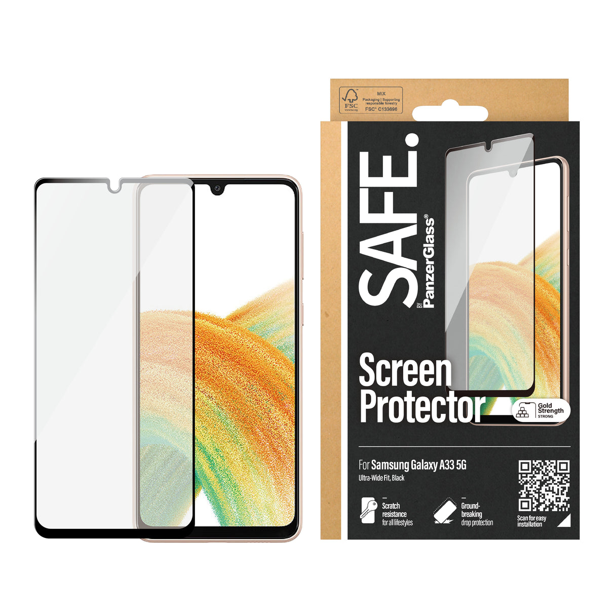 EAN 5711724951015 - PanzerGlass SAFE. by ® Screen Protector Samsung Galaxy A33 5G Protector de pantalla 1 pieza(s) imagen 2