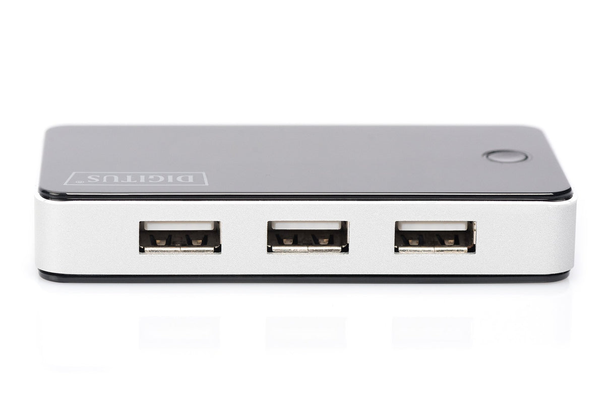 EAN 4016032318859 - Digitus DA-70222 hub de interfaz 480 Mbit/s Negro, Plata imagen 3
