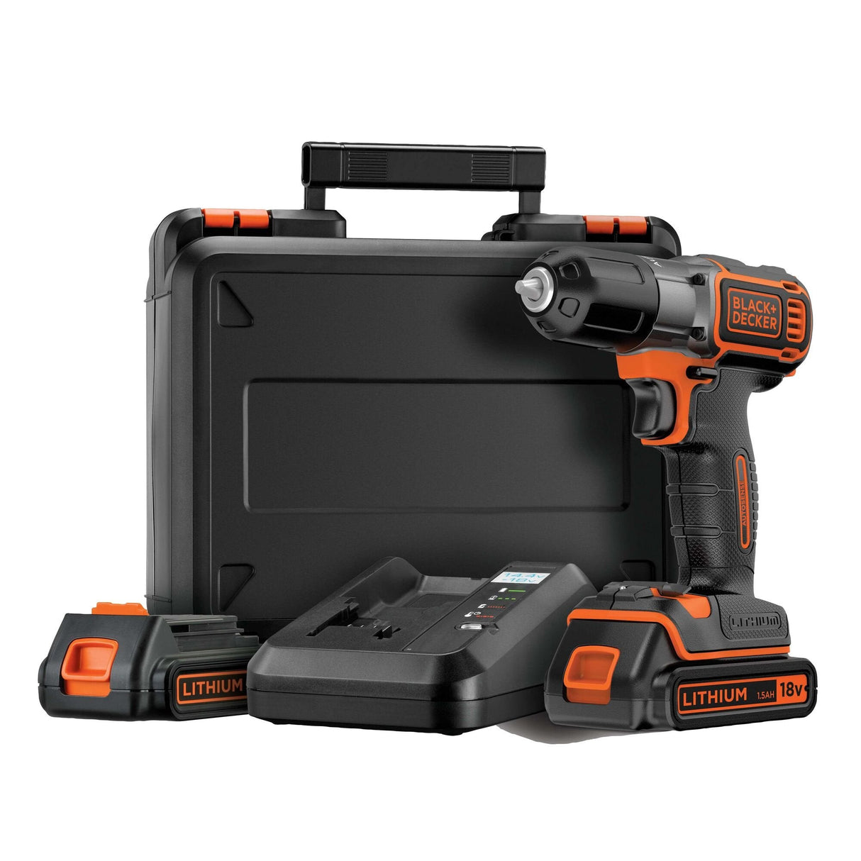 Taladro Black & Decker Asd18kb-Qw Negro, Naranja
