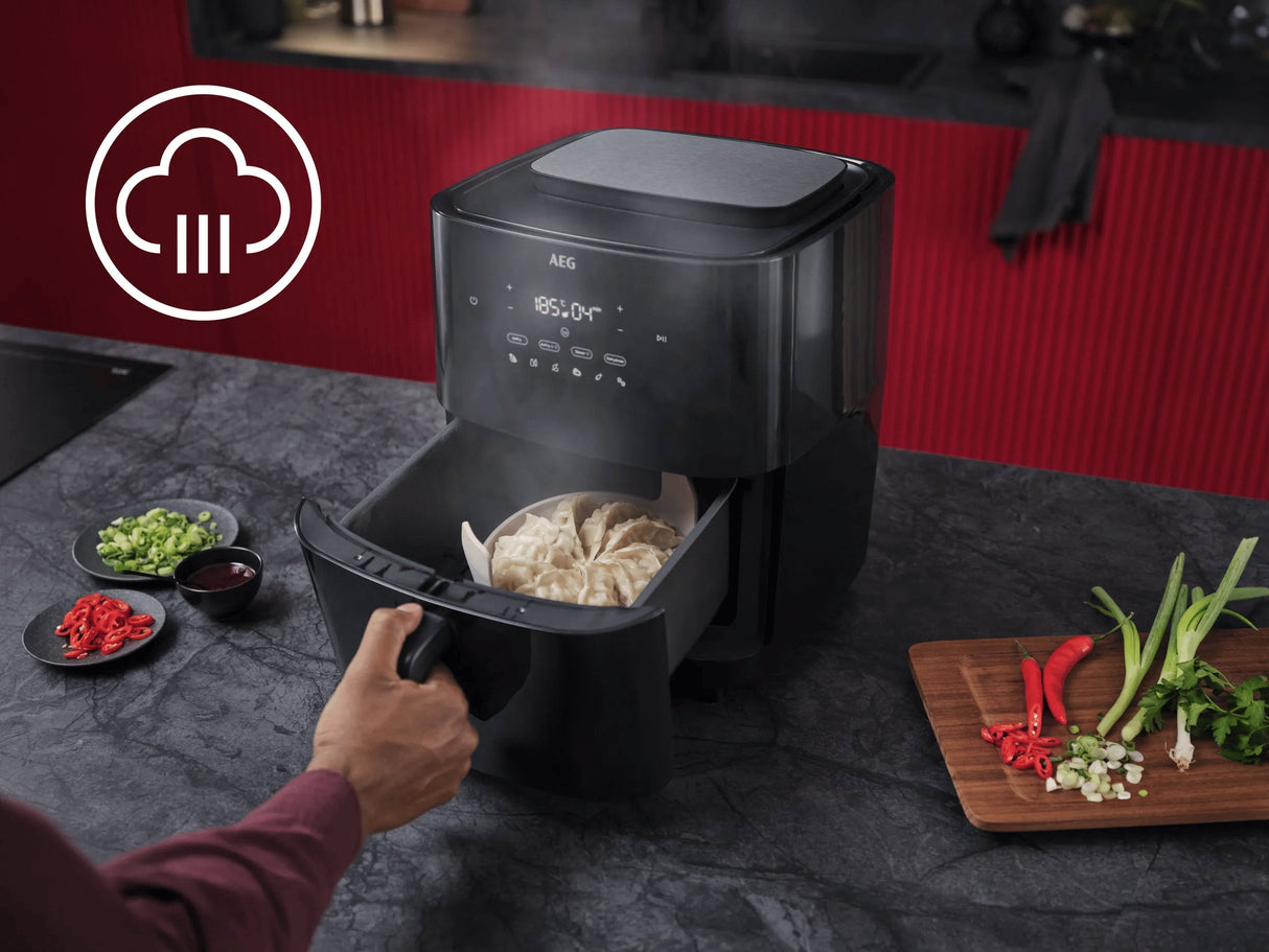 EAN 7333394032634 - AEG AAF7SB Sencillo 6,9 L 1700 W Freidora de aire caliente Negro imagen 8