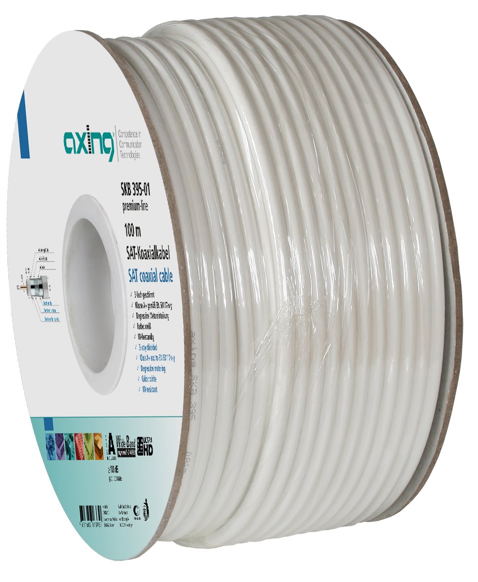Axing Koaxialcable 100m Spule Skb 395-01 3fach Geschirmt