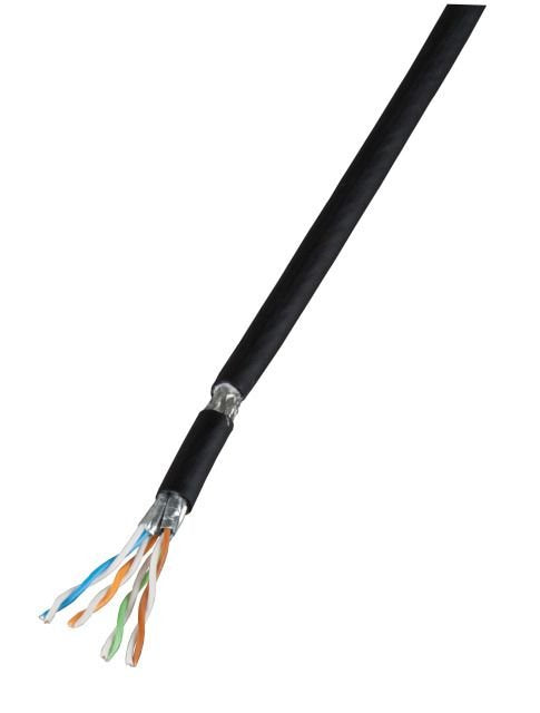 Efb Efb Cat.7 Flexcable S Ftp Pur Gummi Ral9005 100m Schwarz