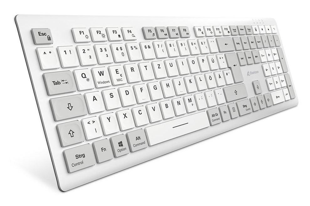 Sharkoon Officepal K30w, Teclado Blanco, Desaprobación, Scratch Ddomes 4044951042340