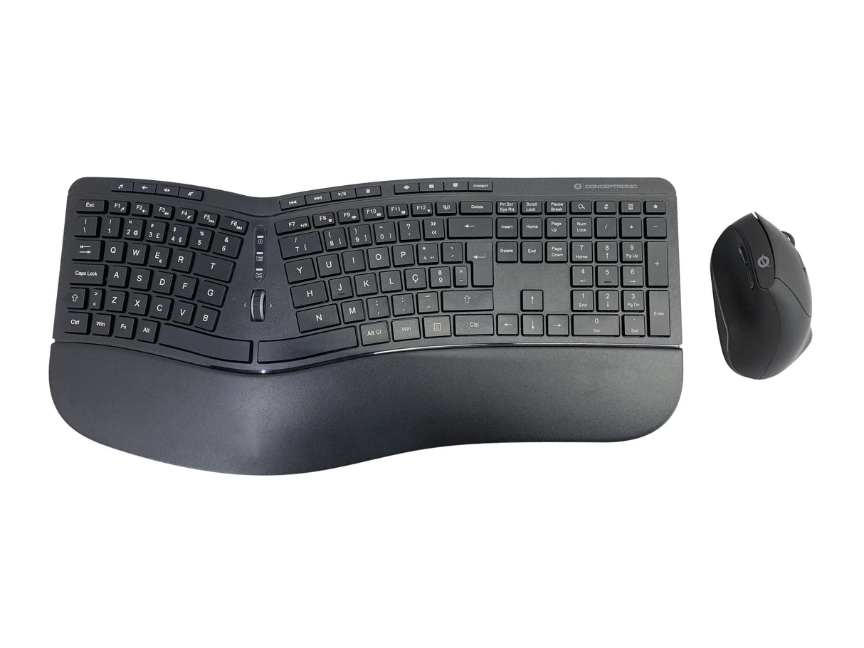 EAN 4015867227022 - Conceptronic ORAZIO02PT teclado Ratón incluido Oficina RF inalámbrico QWERTY Portugués Negro imagen 1