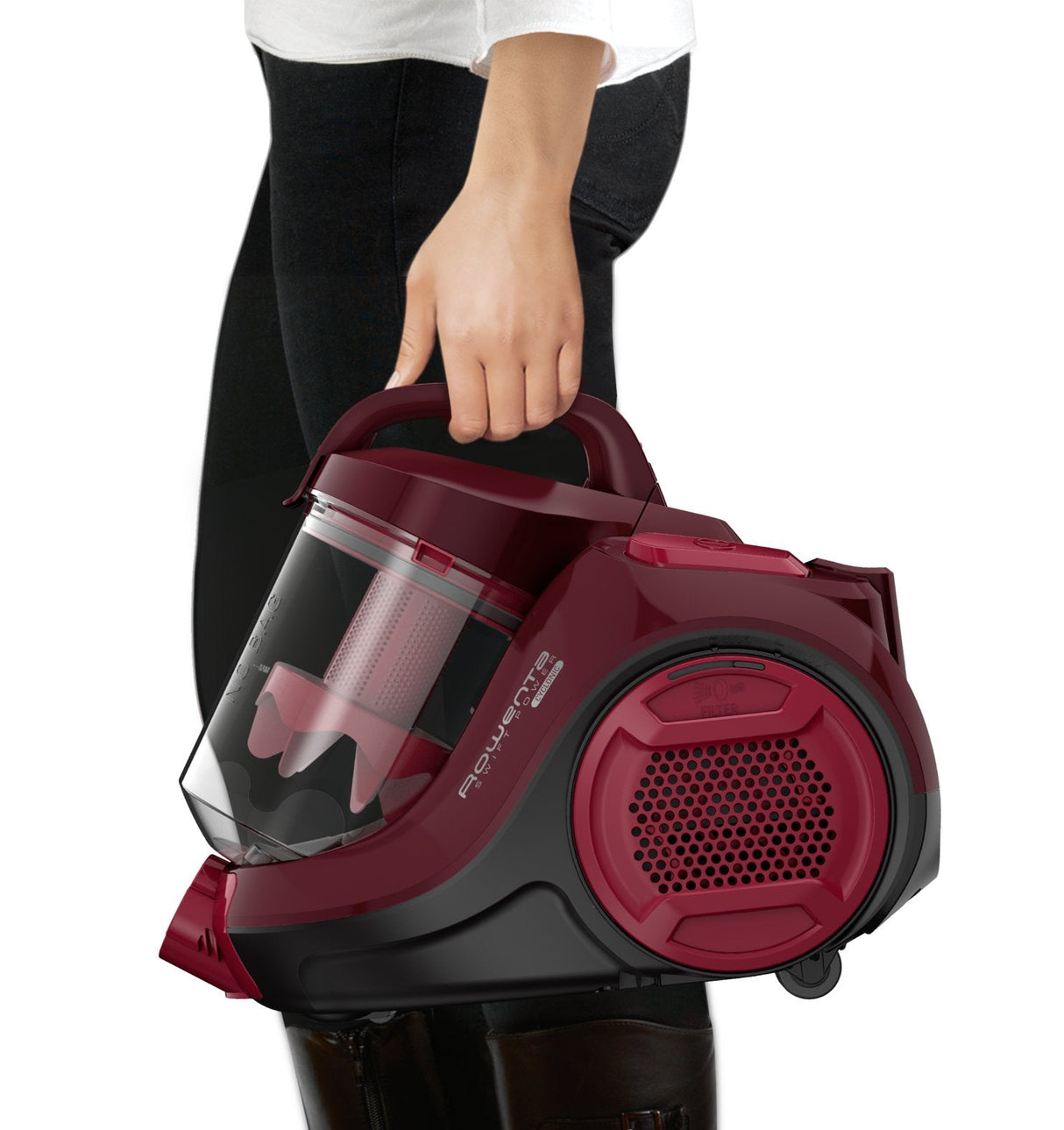 Aspiradora Rowenta Swift Power Cyclonic - Vaccum Cleaner Dark Red