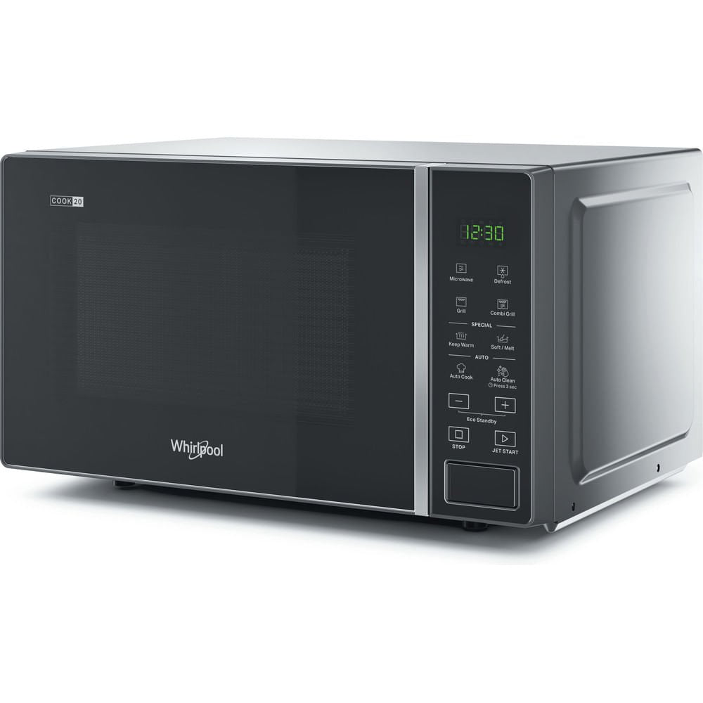 EAN 8003437861826 - Whirlpool Cook20 MWP 203 SB Negro, Plata Microondas con grill Encimera 20 L 700 W imagen 2