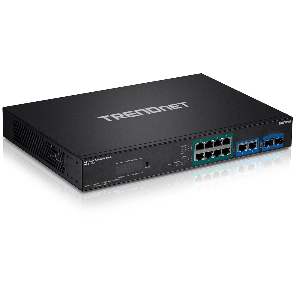 Trendnet Tpe-3012ls Switch Gestionado Gigabit Ethernet (10/100/1000) Negro 1u Energía Sobre Ethernet (Poe)