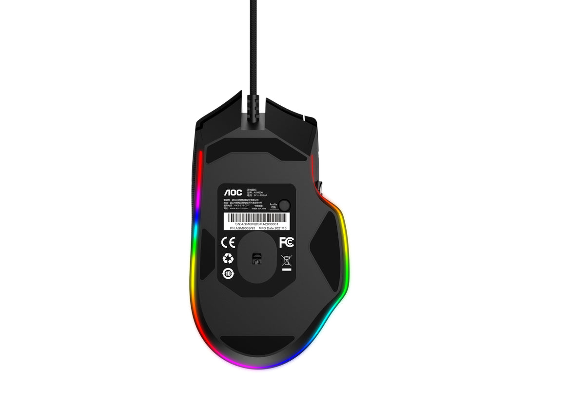 Ratón Gaming Aoc Agm600 Wired