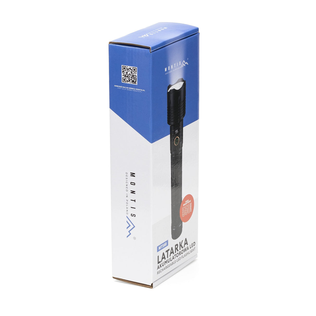 Montis Taktyczna Reczna Latarka Akumulatorowa Led Mt160 Negro Linterna De Mano