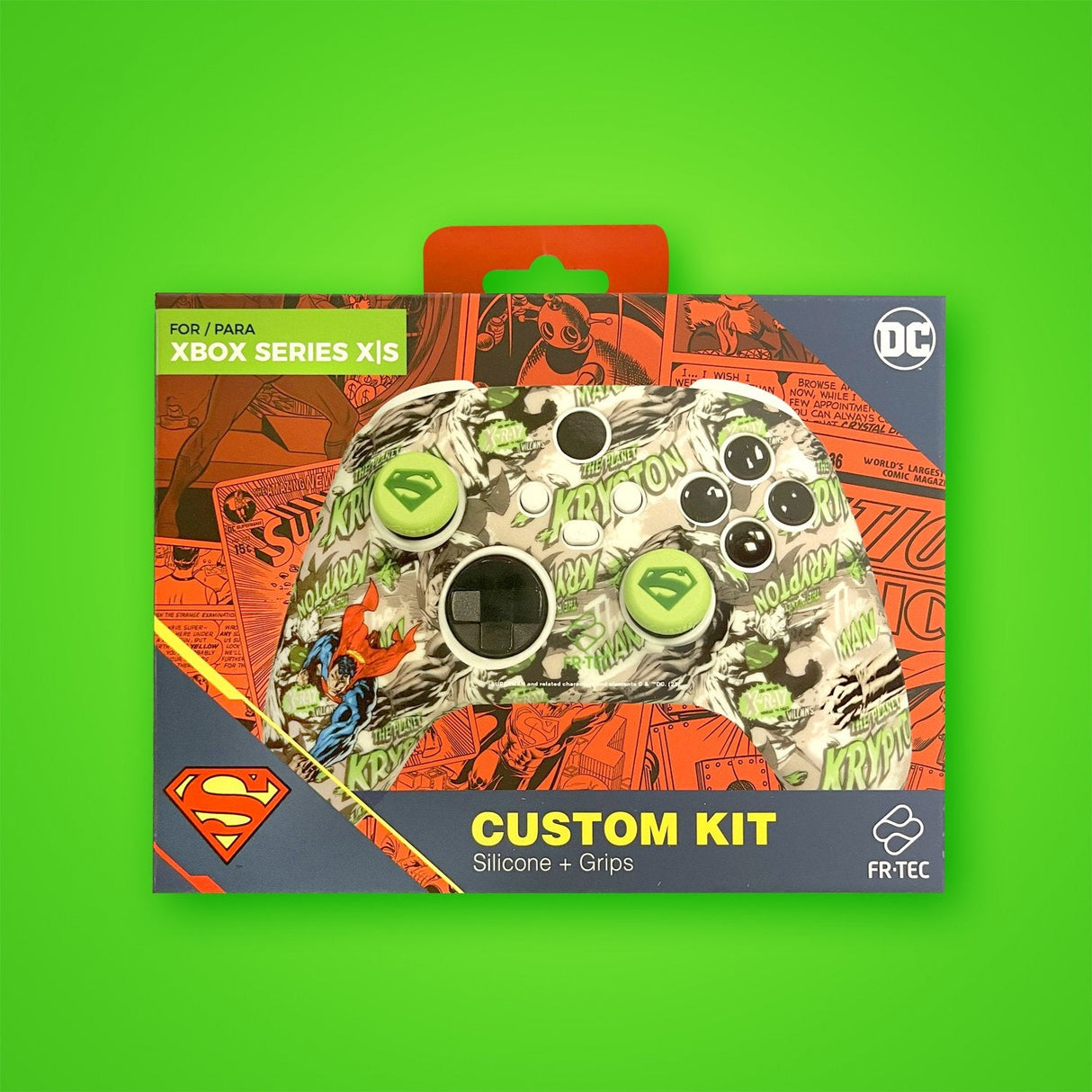 Xbox Dc Kit Superman Fr-Tec Wrls Silicona/Grips Xbox Series