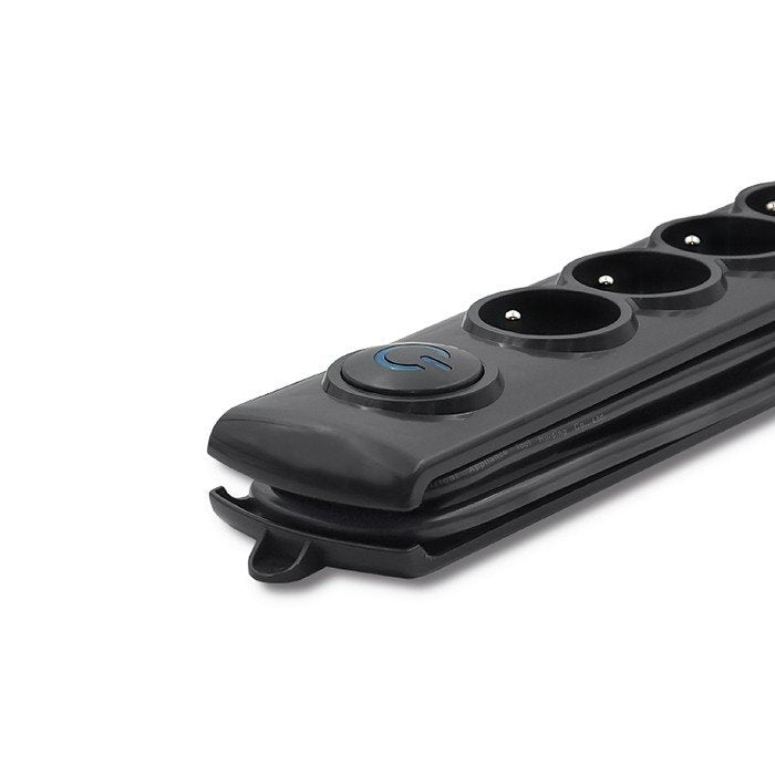 EAN 5901878502694 - Qoltec 50269 limitador de tensión Negro 5 salidas AC 230 V 1,8 m imagen 3