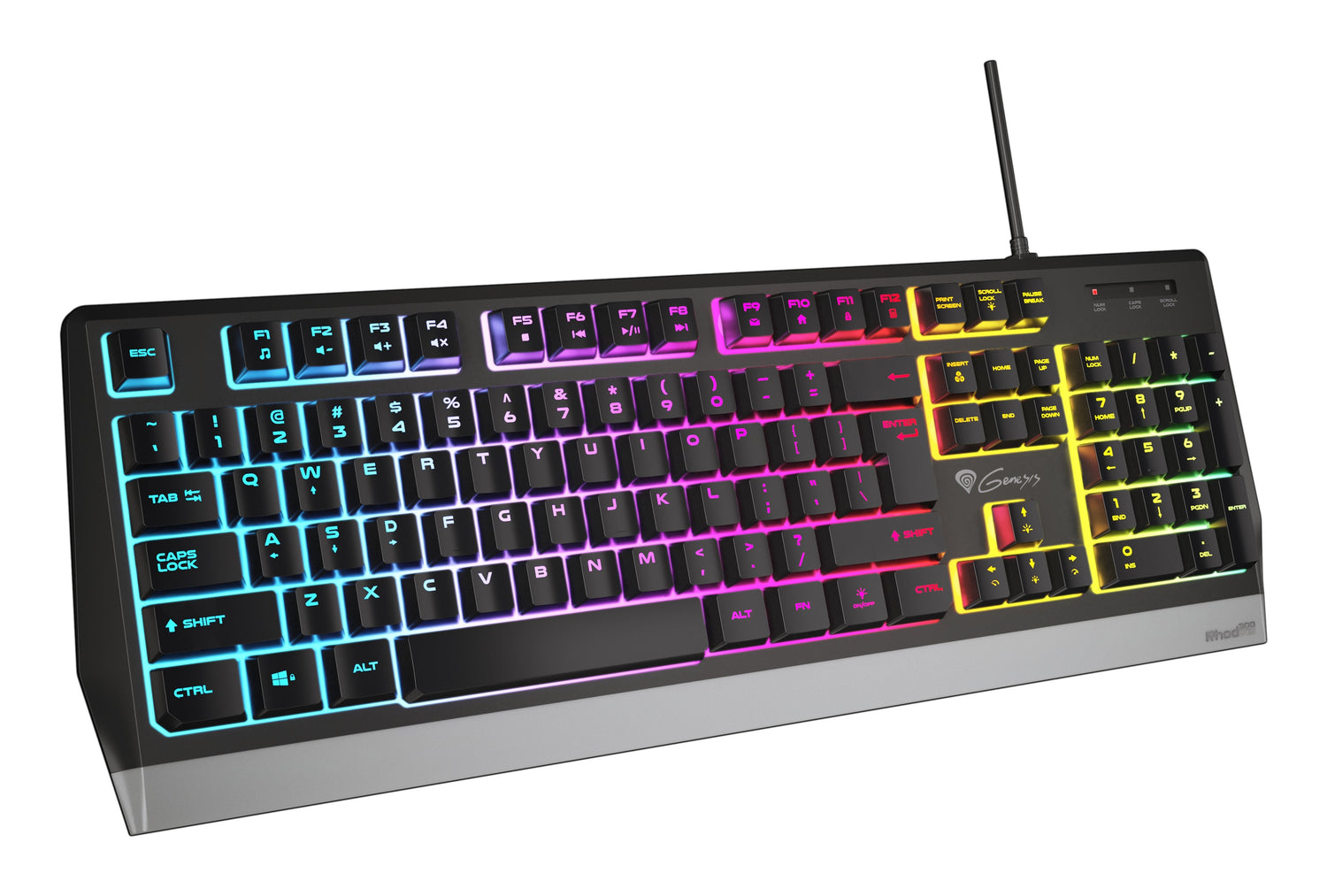 Teclado Gaming Genesis Rhod 300 Rgb Retroiluminado Español