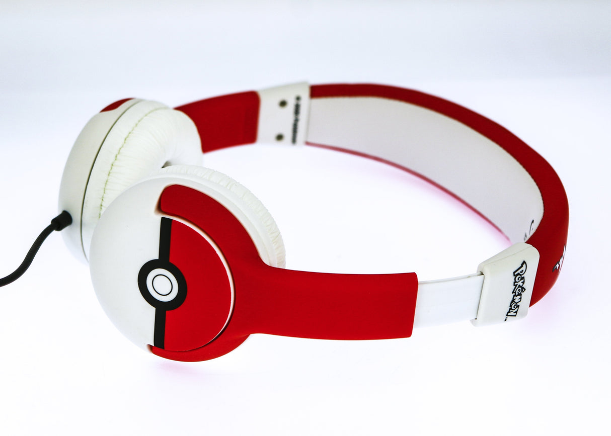 Auriculares Infantiles Otl Pokemon Pokeball/ Jack 3.5/ Rojo Blanco