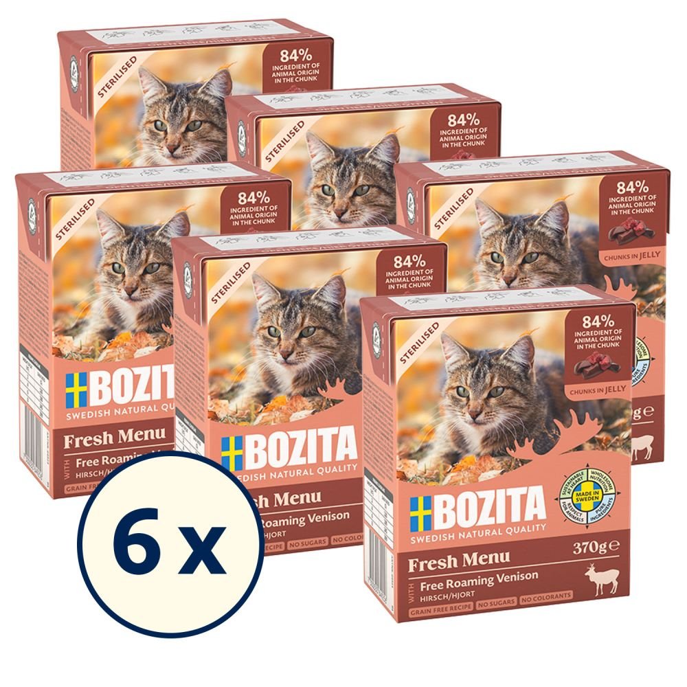 Comida Húmeda Para Gatos Bozita Esterilizada - Juego, Piezas En Jalea 370g