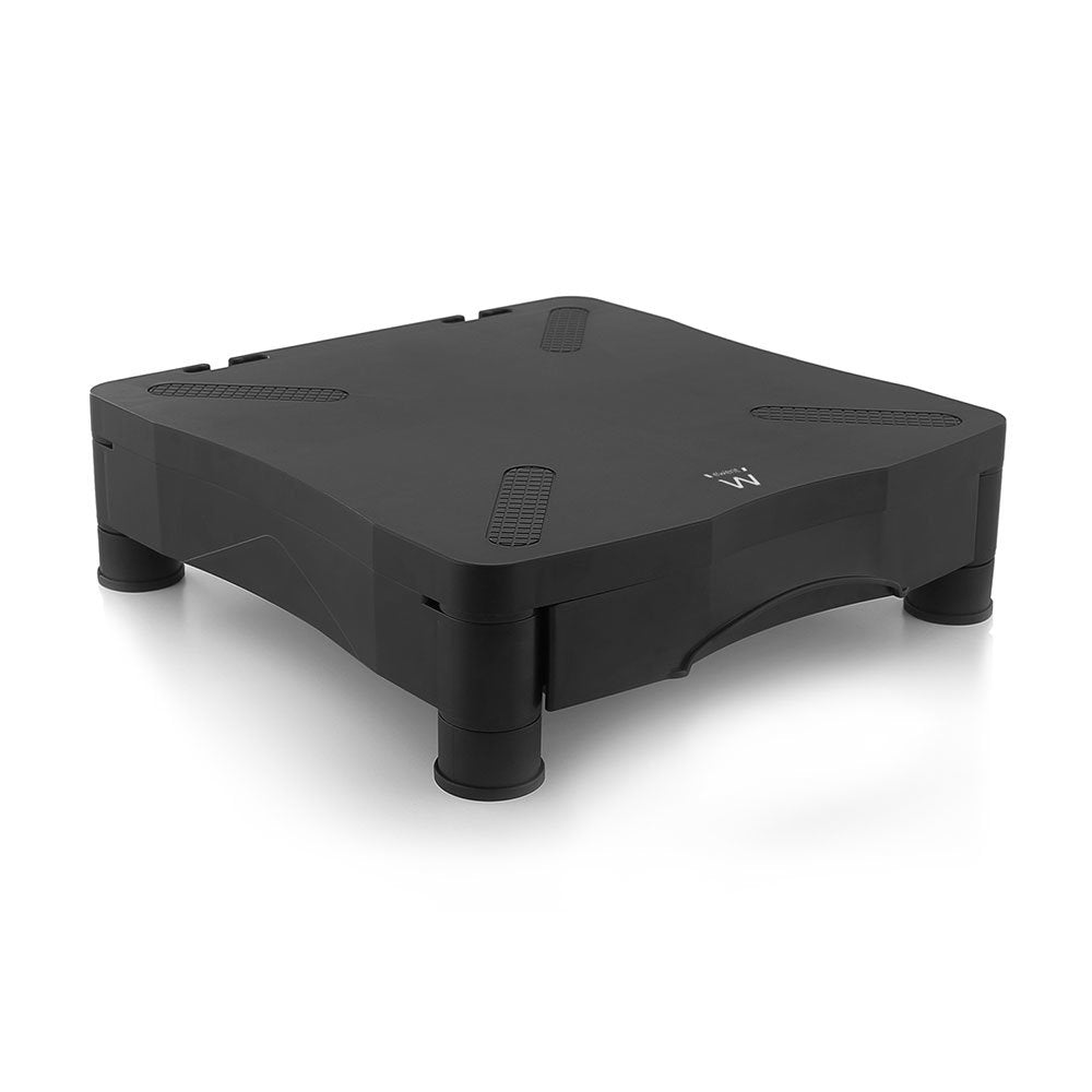 Elevador Soporte Monitor Ewent Ew1280 Con Cajon Negro Regulable En Altura