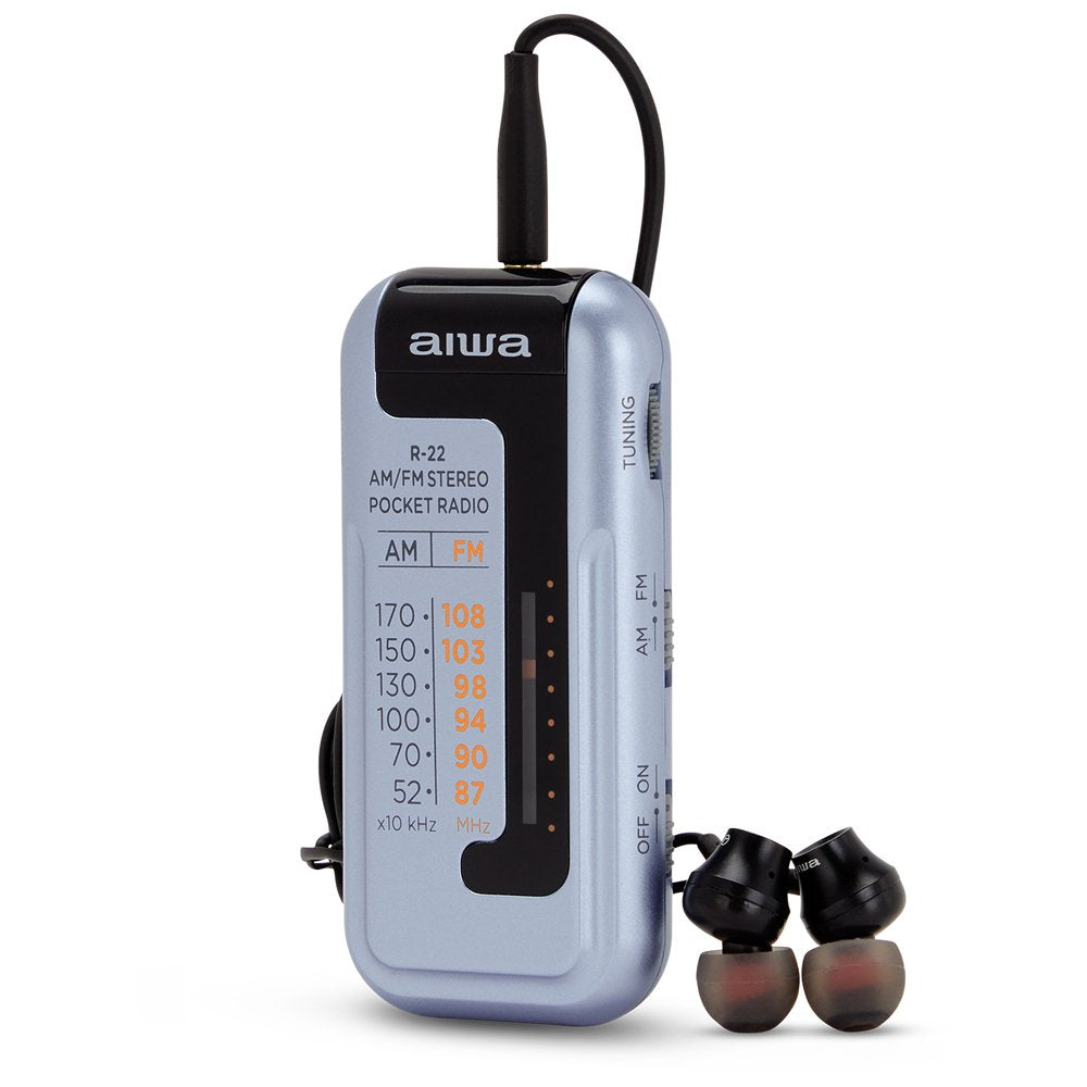 Radio Formato Mini Aiwa R-22sl Am/Fm Hyperbass Color Silver