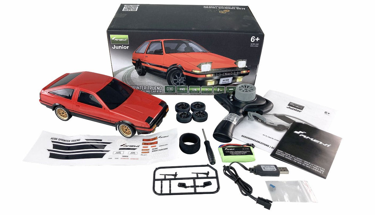 EAN 4262408971023 - Amewi AE86 Trueno modelo controlado por radio Coche de carreras de carretera Motor eléctrico 1:18 imagen 2