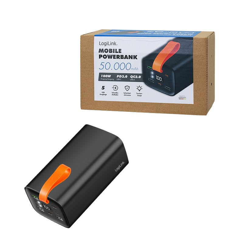 EAN 4052792076318 - LogiLink PA0351 batería externa Polímero de litio 50000 mAh Negro imagen 6