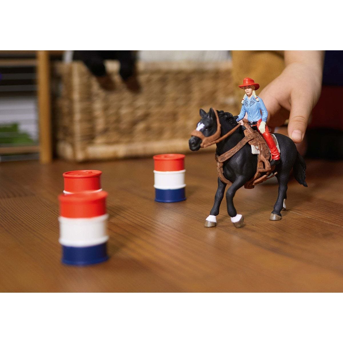 Figura De Juego Farm World Barrel Racing Mit Cowgirl, Spielfigur 42576