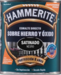 Hammerite Esmalte Metalico Satinado Negro 0.750l 5093689