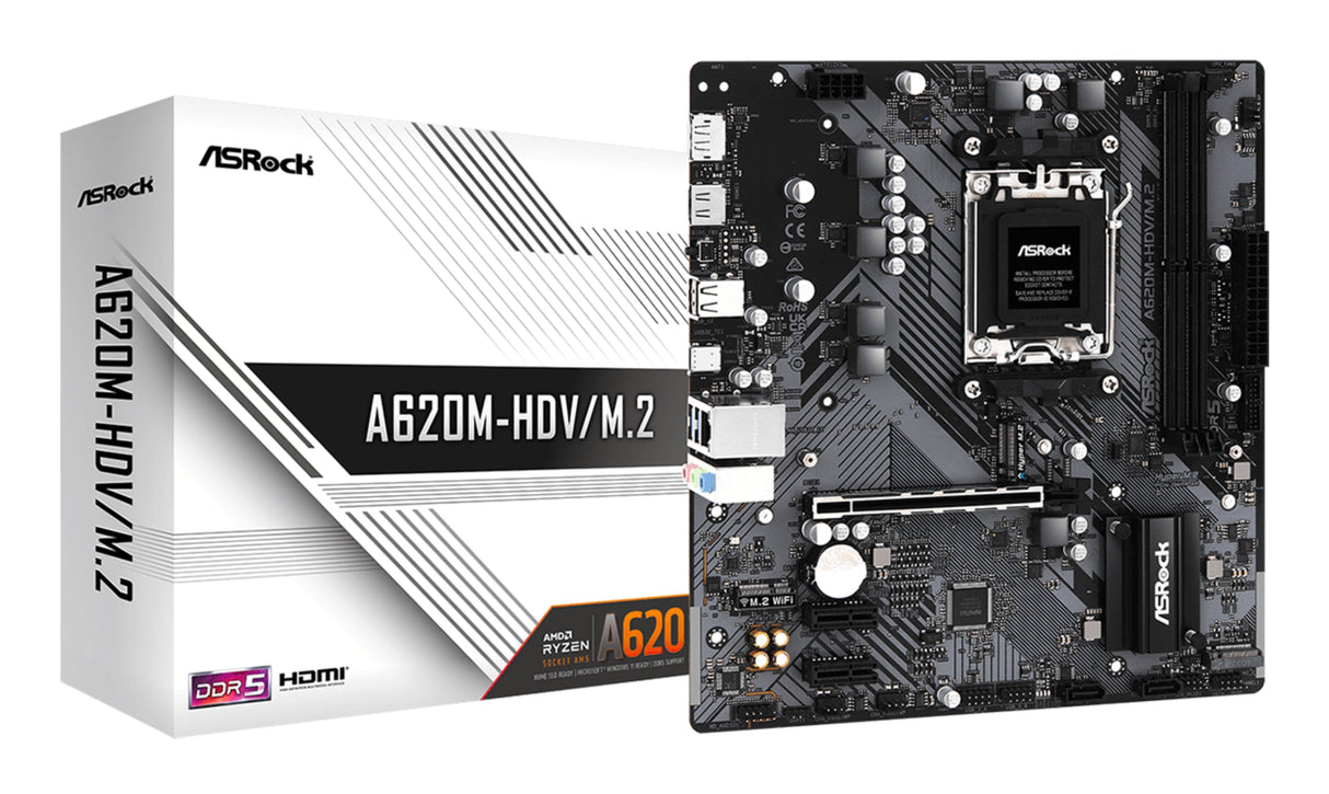 EAN 4710483943041 - Asrock A620M-HDV/M.2 AMD A620 Zócalo AM5 micro ATX imagen 1