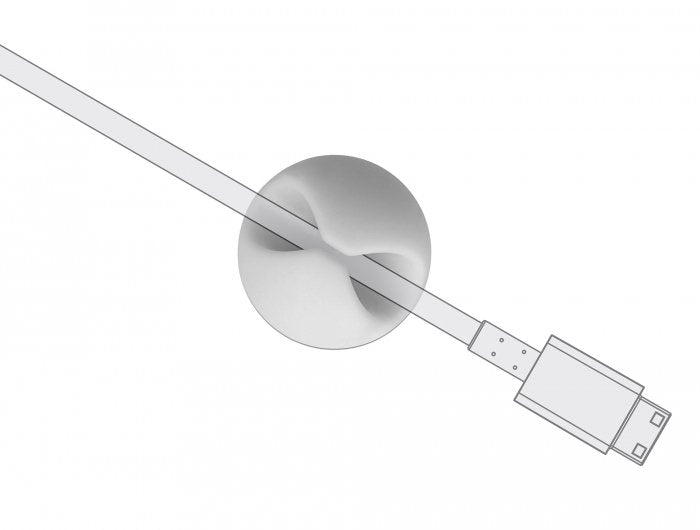 EAN 4043619182916 - DeLOCK 18291 organizador de cables Soporte para cables Gris, Blanco 6 pieza(s) imagen 6