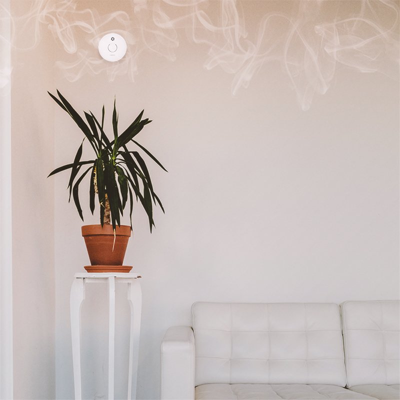 Detector De Humo Logilink Batería Reemplazable 9v Blanco