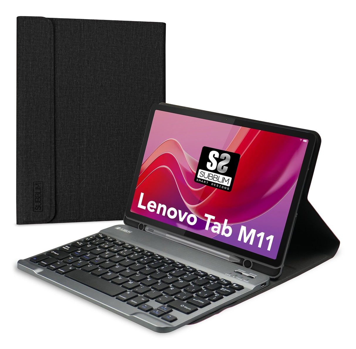 EAN 8436586743123 - SUBBLIM SUBKT3-BTL310 teclado para móvil QWERTY Español Bluetooth Negro imagen 1