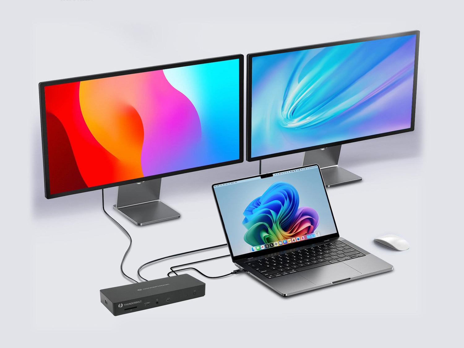 Docking Usb-C 13-In-1 Conceptronic 1xhdm 2xthunderbolt 2xusb-A 3.2 2xusb-C Audio Pd96w 1xrj45 2.5gbe