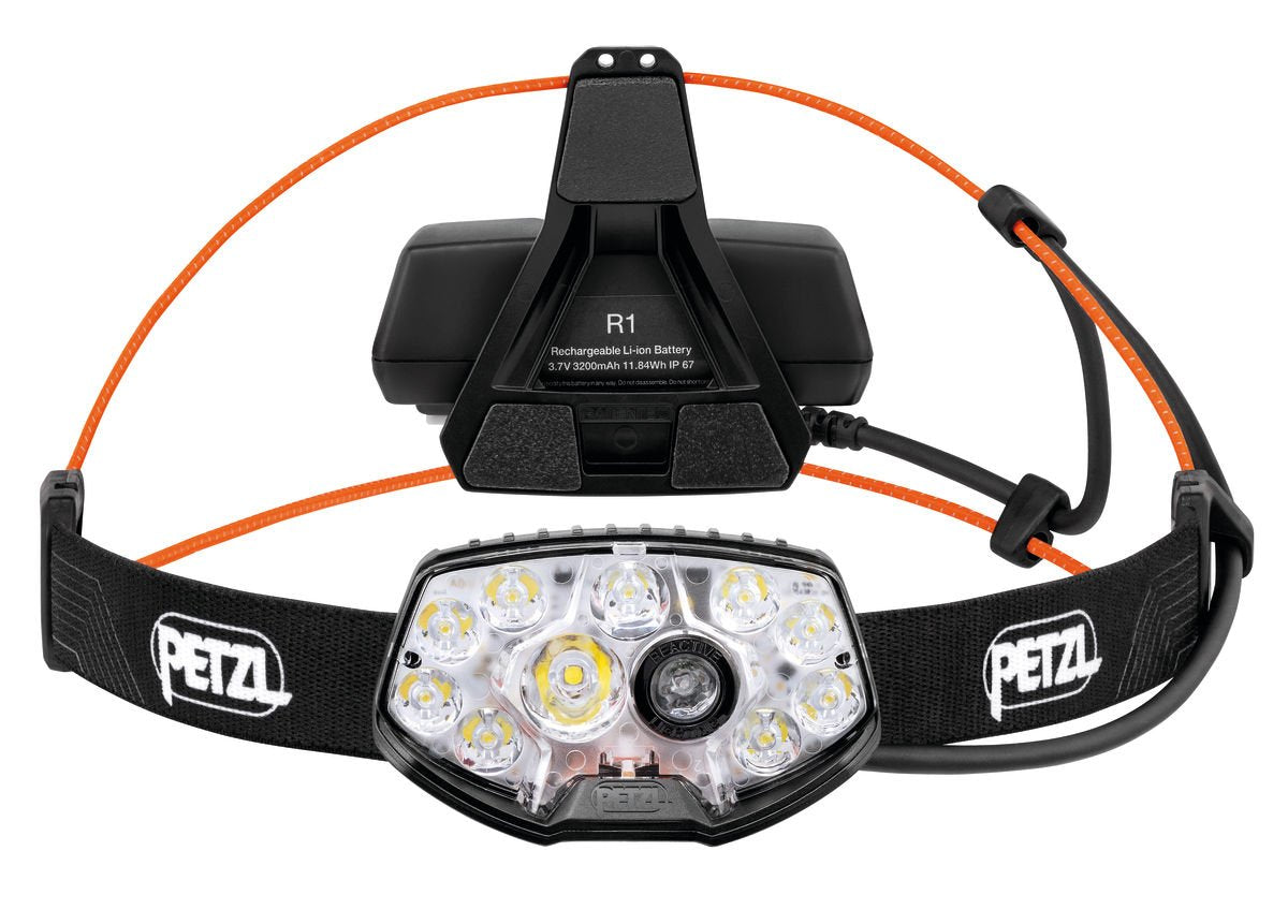 Petzl Nao Rl Negro, Naranja Linterna Con Cinta Para Cabeza Led